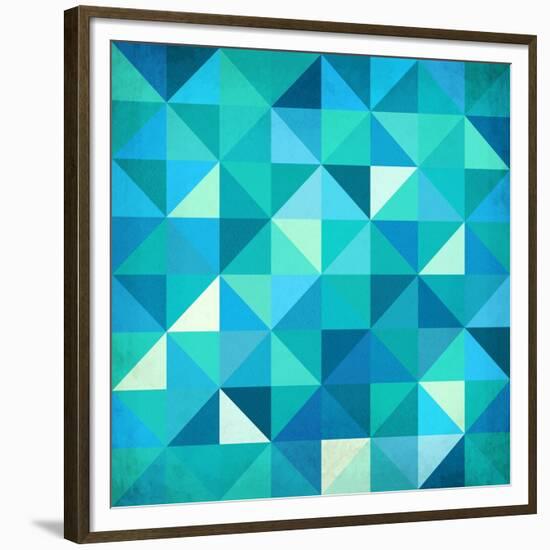 Abstract Colorful Triangles-art_of_sun-Framed Premium Giclee Print