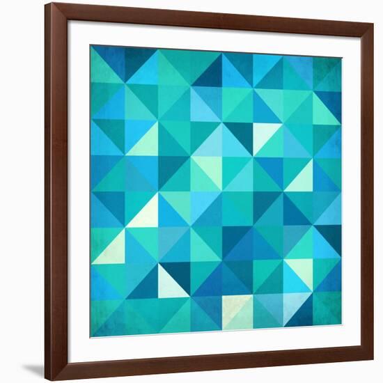 Abstract Colorful Triangles-art_of_sun-Framed Premium Giclee Print