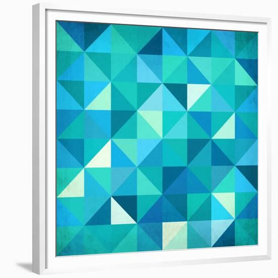 Abstract Colorful Triangles-art_of_sun-Framed Premium Giclee Print