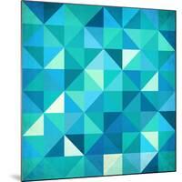 Abstract Colorful Triangles-art_of_sun-Mounted Premium Giclee Print