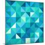 Abstract Colorful Triangles-art_of_sun-Mounted Premium Giclee Print