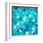 Abstract Colorful Triangles-art_of_sun-Framed Art Print