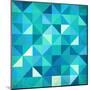 Abstract Colorful Triangles-art_of_sun-Mounted Art Print