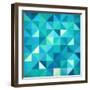 Abstract Colorful Triangles-art_of_sun-Framed Art Print