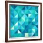 Abstract Colorful Triangles-art_of_sun-Framed Art Print