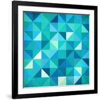 Abstract Colorful Triangles-art_of_sun-Framed Art Print