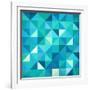 Abstract Colorful Triangles-art_of_sun-Framed Art Print