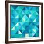 Abstract Colorful Triangles-art_of_sun-Framed Art Print