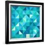 Abstract Colorful Triangles-art_of_sun-Framed Art Print