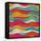 Abstract Colorful Wave Pattern-Markovka-Framed Stretched Canvas