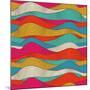 Abstract Colorful Wave Pattern-Markovka-Mounted Art Print