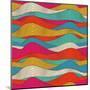 Abstract Colorful Wave Pattern-Markovka-Mounted Art Print