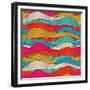 Abstract Colorful Wave Pattern-Markovka-Framed Premium Giclee Print