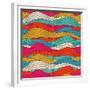 Abstract Colorful Wave Pattern-Markovka-Framed Premium Giclee Print