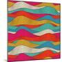 Abstract Colorful Wave Pattern-Markovka-Mounted Premium Giclee Print