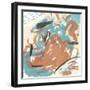 Abstract Composition I-Melissa Wang-Framed Art Print