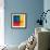 Abstract Composition in Blue-Carmine Thorner-Framed Art Print displayed on a wall