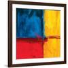 Abstract Composition in Blue-Carmine Thorner-Framed Art Print