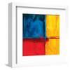 Abstract Composition in Blue-Carmine Thorner-Framed Art Print