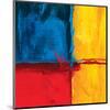 Abstract Composition in Blue-Carmine Thorner-Mounted Art Print