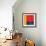 Abstract Composition in Red-Carmine Thorner-Framed Art Print displayed on a wall