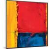 Abstract Composition in Red-Carmine Thorner-Mounted Art Print
