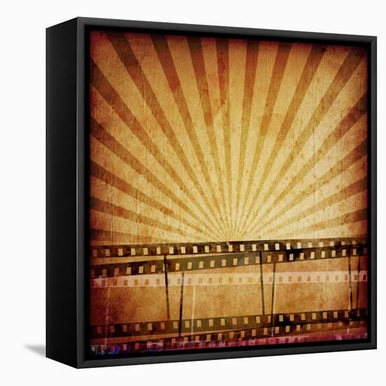 Abstract Composition of Movie Frames or Film Strip-molodec-Framed Stretched Canvas