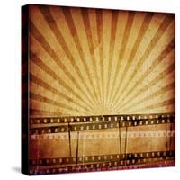 Abstract Composition of Movie Frames or Film Strip-molodec-Stretched Canvas