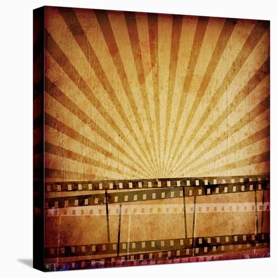 Abstract Composition of Movie Frames or Film Strip-molodec-Stretched Canvas