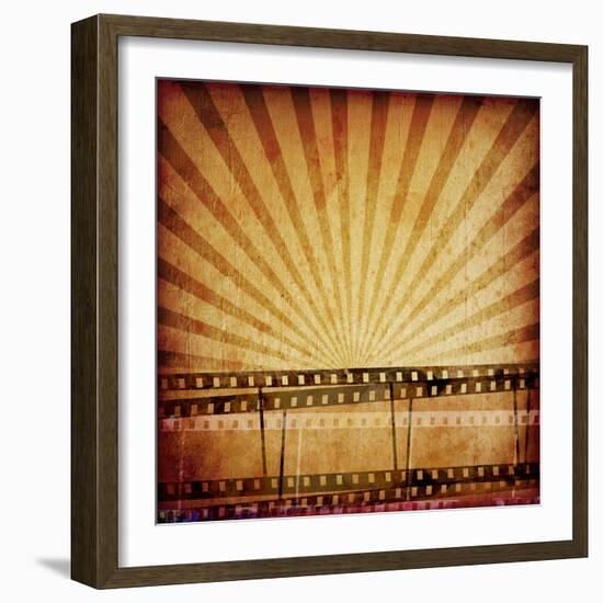 Abstract Composition of Movie Frames or Film Strip-molodec-Framed Photographic Print