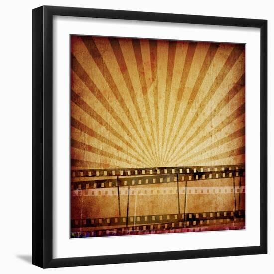 Abstract Composition of Movie Frames or Film Strip-molodec-Framed Photographic Print