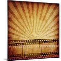 Abstract Composition of Movie Frames or Film Strip-molodec-Mounted Photographic Print