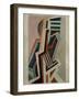 Abstract Composition (Oil on Canvas)-Edward Alexander Wadsworth-Framed Giclee Print