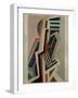 Abstract Composition (Oil on Canvas)-Edward Alexander Wadsworth-Framed Giclee Print