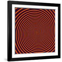 Abstract Computer Artwork of a Spiral-David Parker-Framed Photographic Print