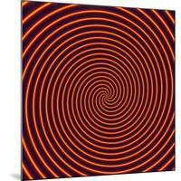 Abstract Computer Artwork of a Spiral-David Parker-Mounted Photographic Print