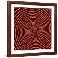 Abstract Computer Artwork of a Spiral-David Parker-Framed Photographic Print