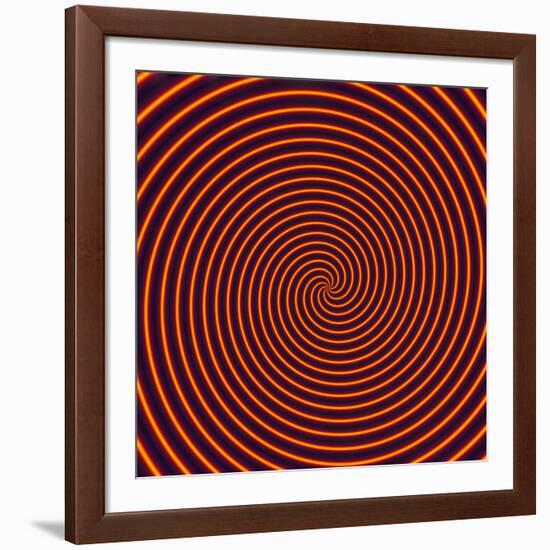 Abstract Computer Artwork of a Spiral-David Parker-Framed Photographic Print