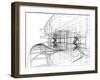 Abstract Constructions of Line-NesaCera-Framed Art Print