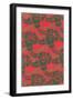 Abstract Coral Pattern-Found Image Press-Framed Giclee Print