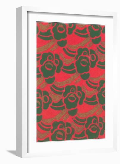 Abstract Coral Pattern-Found Image Press-Framed Giclee Print