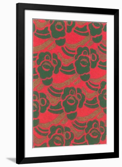 Abstract Coral Pattern-Found Image Press-Framed Giclee Print