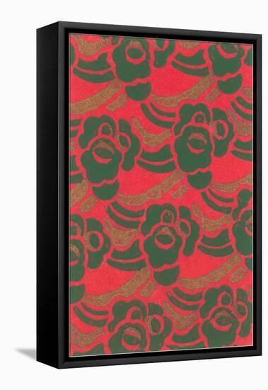 Abstract Coral Pattern-Found Image Press-Framed Stretched Canvas