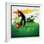 Abstract Cricket Game Artwork-Pinnacleanimates-Framed Art Print