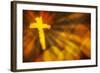 Abstract Cross-null-Framed Giclee Print