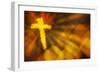 Abstract Cross-null-Framed Giclee Print