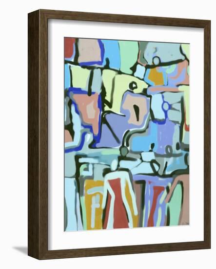 Abstract Crowd-Diana Ong-Framed Giclee Print