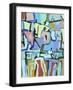 Abstract Crowd-Diana Ong-Framed Giclee Print