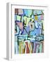 Abstract Crowd-Diana Ong-Framed Giclee Print