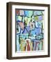 Abstract Crowd-Diana Ong-Framed Giclee Print